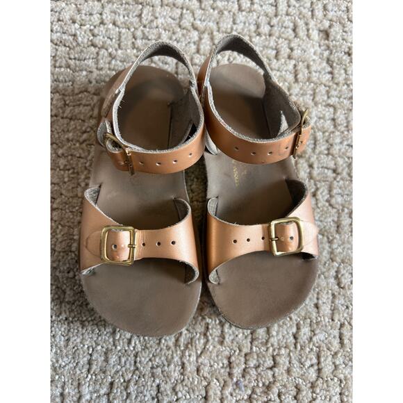 Salt Water Sun San Surfer Leather Sandals Lot 9 Toddler - Picture 4 of 4